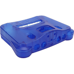 Nintendo 64 konsolin kotelo Sininen läpinäkyvä