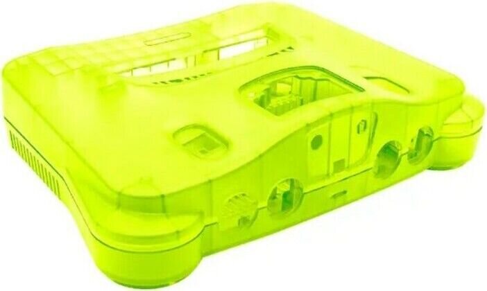 Nintendo 64 konsolin kotelo Keltainen läpinäkyvä