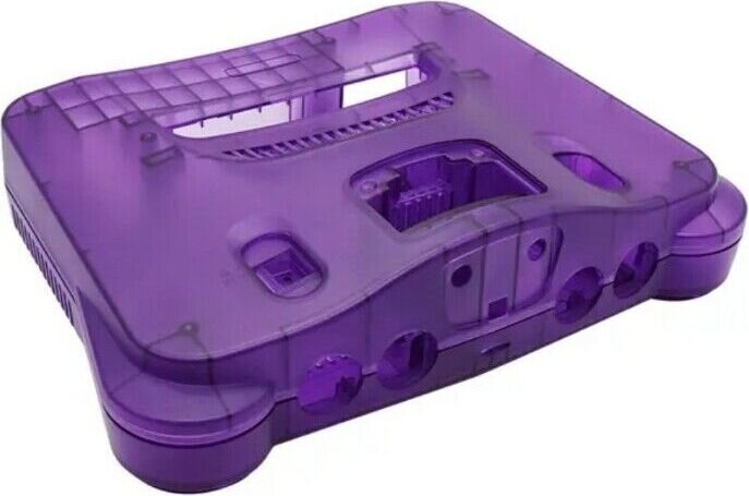 Nintendo 64 konsolin kotelo Violetti läpinäkyvä