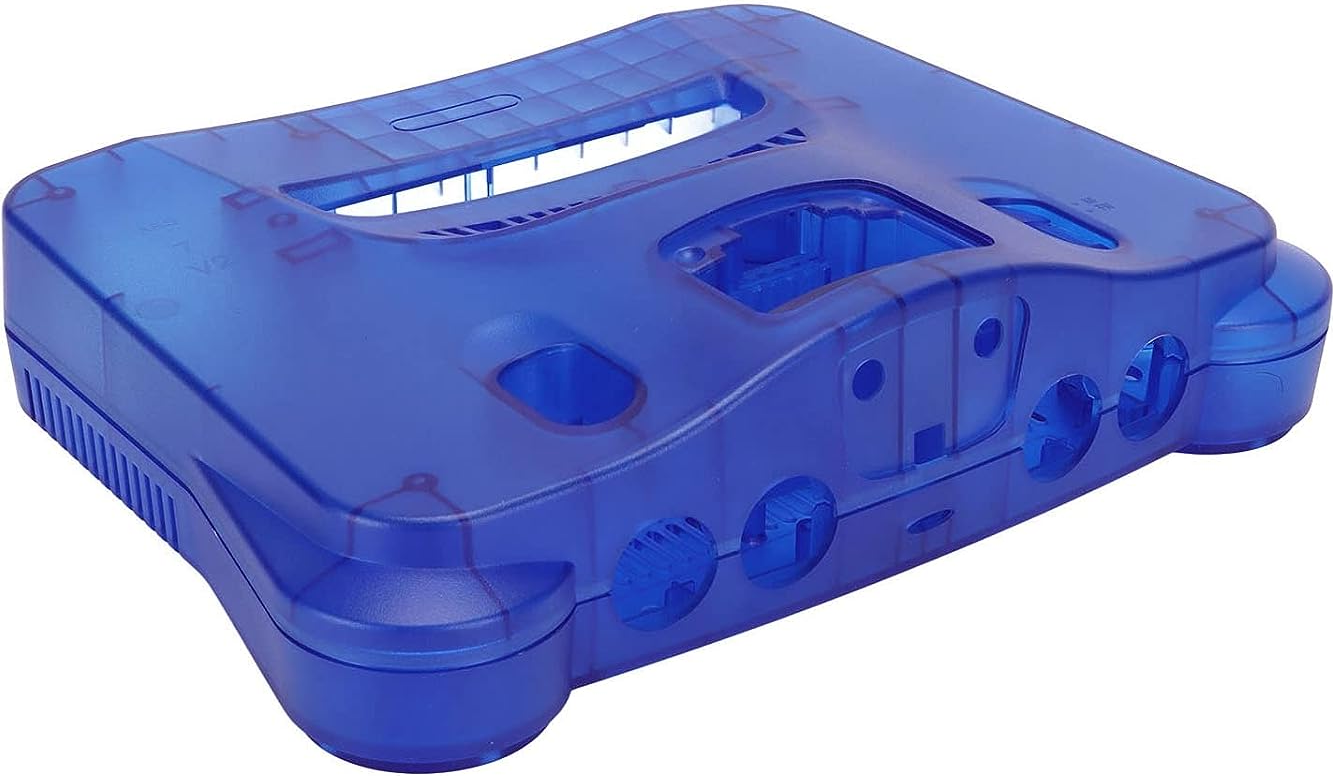 Nintendo 64 konsolin kotelo Sininen läpinäkyvä