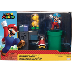 Jakks Super Mario Dungeon Diorama tyrmässä figuurisetti