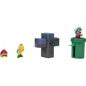 Jakks Super Mario Dungeon Diorama tyrmässä figuurisetti