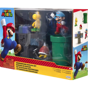 Jakks Super Mario Dungeon Diorama tyrmässä figuurisetti