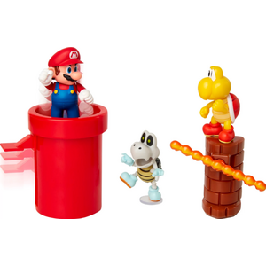 Jakks Super Mario Underground Diorama maan alla figuurisetti
