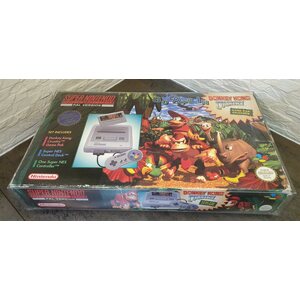 SNES konsoli Donkey Kong Country teemapakkauksessa (takuu 6kk)