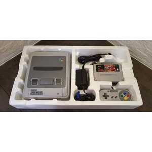 SNES konsoli Donkey Kong Country teemapakkauksessa (takuu 6kk)