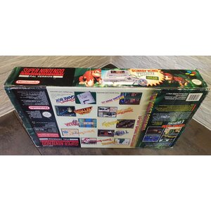 SNES konsoli Donkey Kong Country teemapakkauksessa (takuu 6kk)
