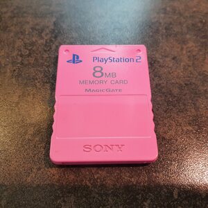 Playstation 2 muistikortti 8MB vaaleanpunainen - alkuperäinen