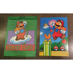 Super Mario Deluxe Card iso keräilykortti (Mushroom) (1985)