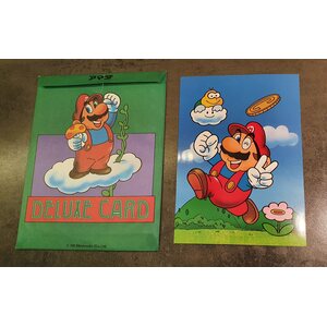 Super Mario Deluxe Card iso keräilykortti (Victory) (1985)