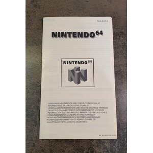 Nintendo 64 Kuluttajan tieto- ja hoito-ohjevihko (1997)