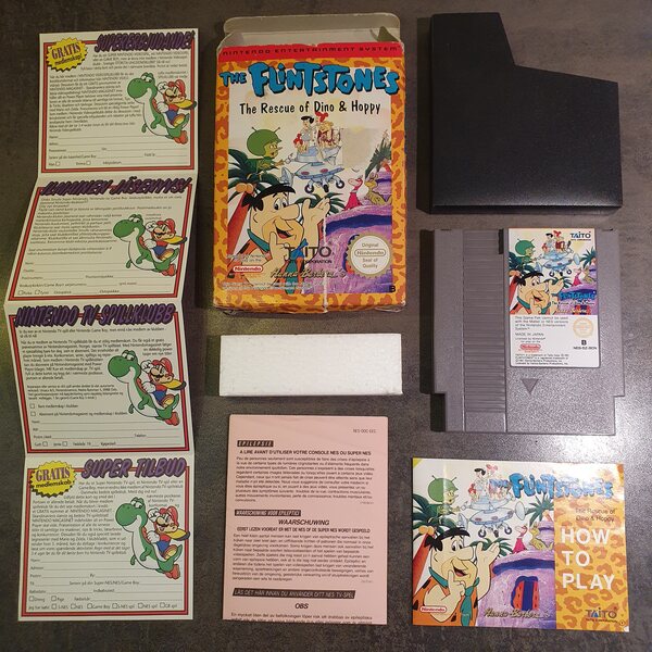 NES The Flintstones: The Rescue of Dino & Hoppy (CIB)
