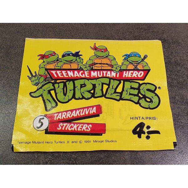 Teenage Mutant Hero Turtles tarrakuvat avaamaton pakkaus (1991)