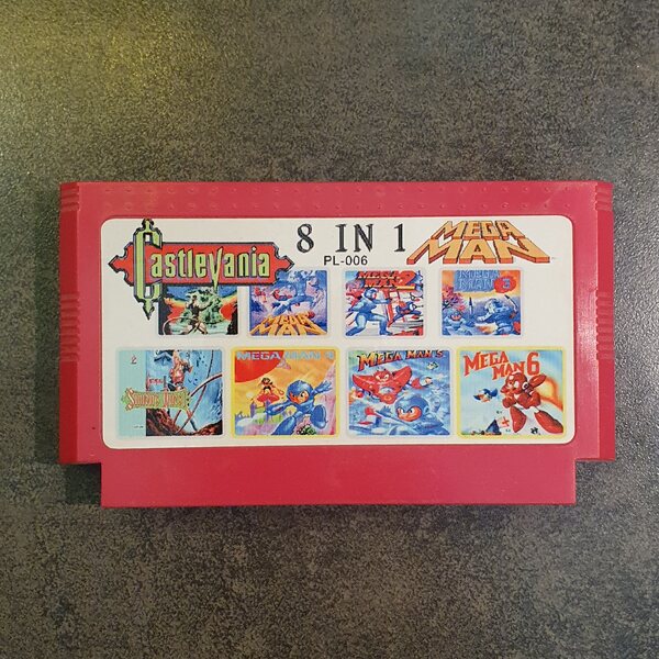 Famicom Castlevania / Mega Man 8 in 1 (L)