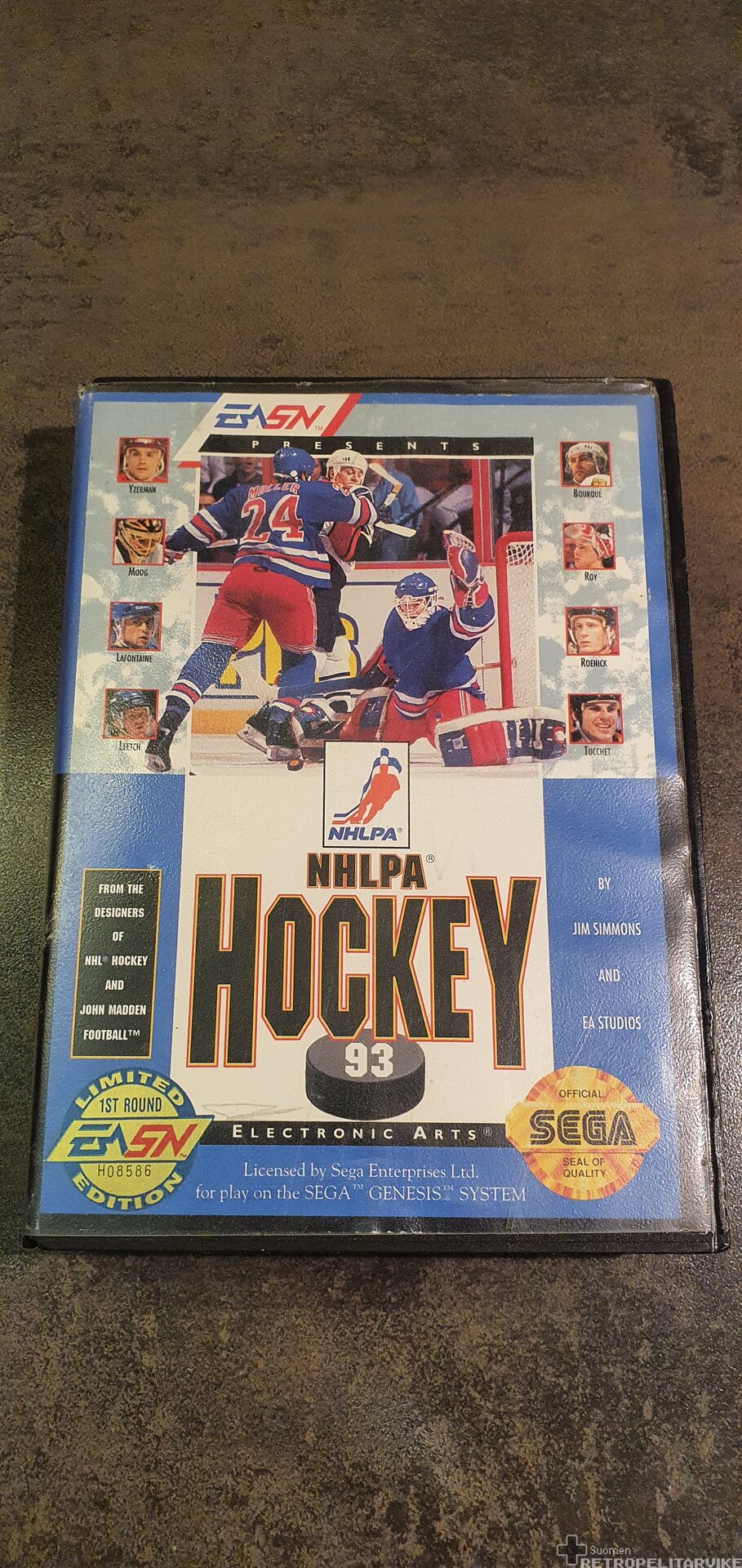 Jeu Vidéo NHLPA Hockey 93 Pour Megadrive - Édition Rétro